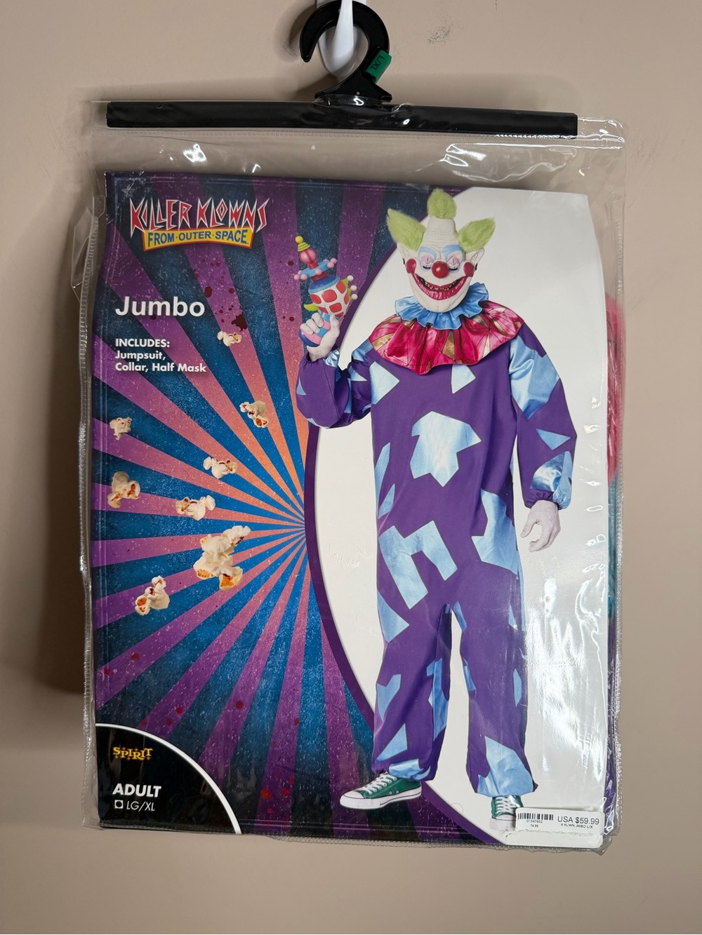 Spirit Halloween Killer Klowns From Outer Space Jumbo Costume Adult LG/XL